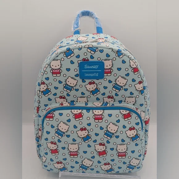 Loungefly Hello Kitty + Dear Daniel Blue Backpack & wallet set - Picture 5 of 6